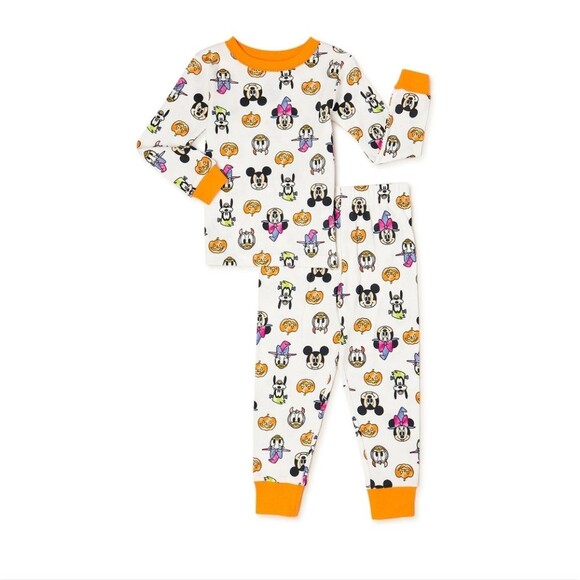 Micky Mouse Halloween Cotton PJs Set Size 3T Unisex - Picture 1 of 4